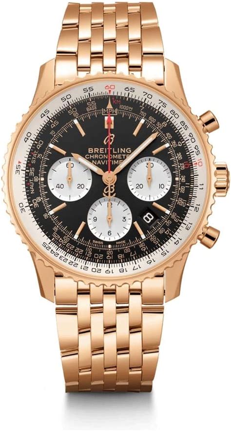 breitling navitimer 18k rose gold|Breitling Navitimer lowest price.